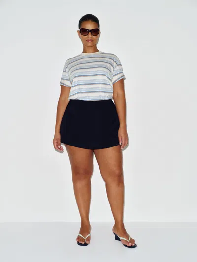 Reformation Jupe-short Penelope Grandes Tailles Noir 46 In Black