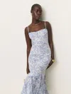 Reformation Aiko Floral Print Midi Dress In Chloe