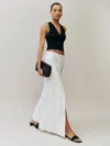 Reformation Petites Andi Linen Maxi Skirt In White