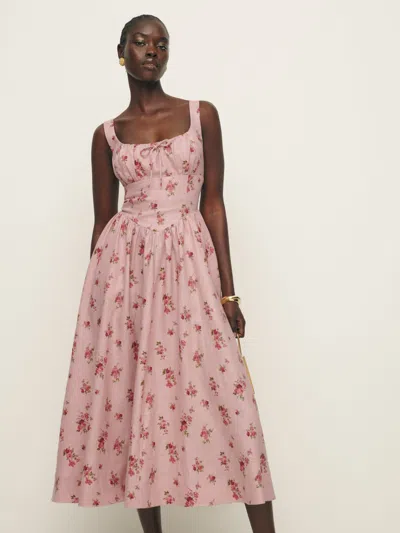 Reformation Petites Balia Linen Dress In Tea Time | ModeSens
