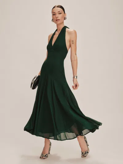Reformation Petites Briony Dress In Green