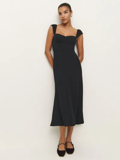 Reformation Petites Bryson Dress In Black
