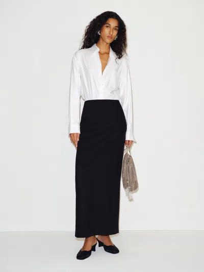 Reformation Petites Carolyn Skirt Black 0p