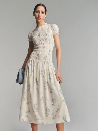 Reformation Petites Kiria Dress In White