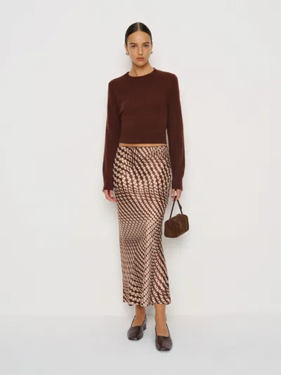 Reformation Petites Layla Silk Skirt In Multi