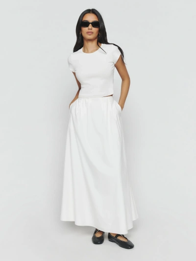 Reformation Petites Lucy Skirt In White