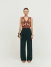 Reformation Petites Mason Pant In Black