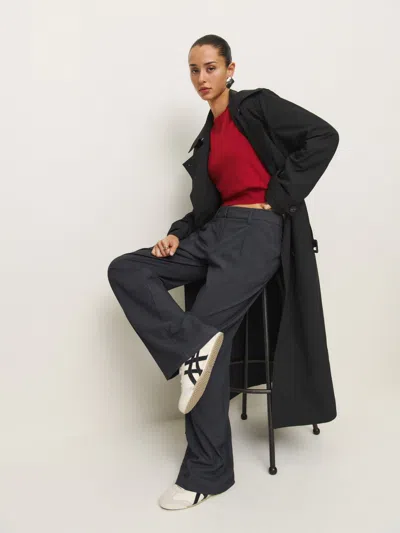 Reformation Petites Matteo Trench In Black