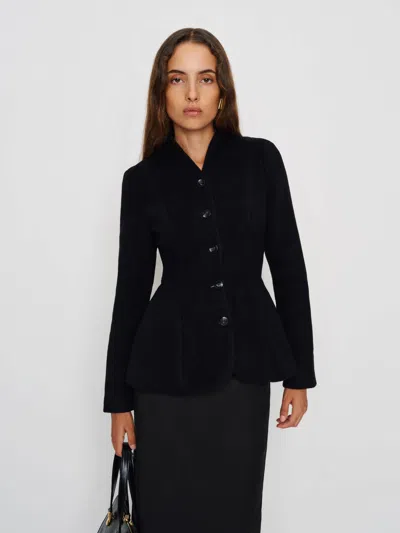 Reformation Petites Morning Doug Jacket In Black