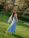 Reformation Petites Olivia Low Waist Skirt In Ice Water