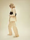 Reformation Vida Linen Low Rise Pant