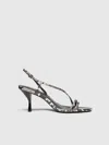 Reformation Petunia Heeled Sandal In Multi