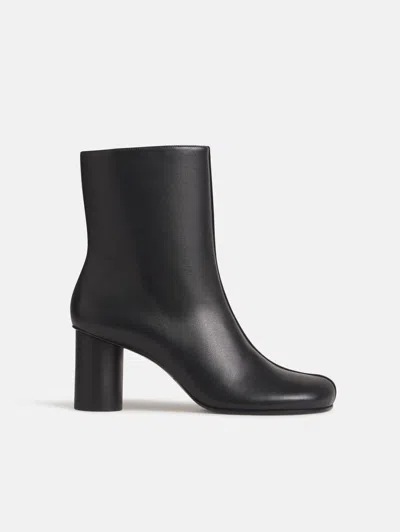 Reformation Phadra Ankle Boot Black Leather 5 In Noir