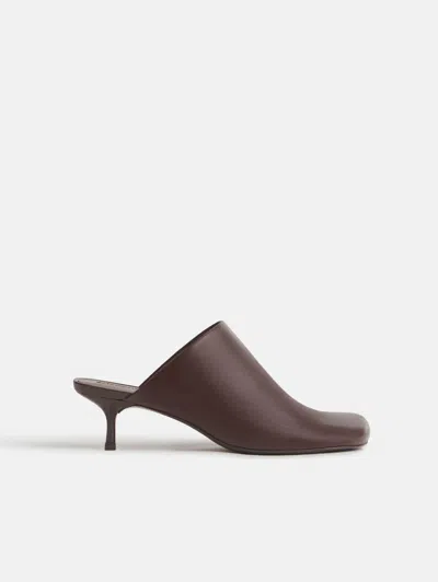 Reformation Phadra Heeled Mule Brown 8.5