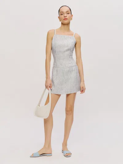 Reformation Phillipa Linen Dress In Antibes Stripe