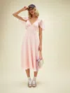 Reformation Pia Dress In Blush