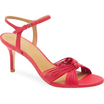 Reformation Pia Knotted Sandal In Pink