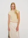 Reformation Pien Knit Top In Neutral