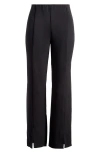 Reformation Pierre Vented Pants In Black