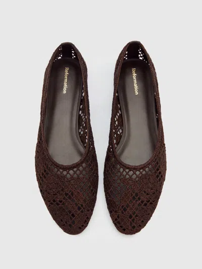 Reformation Pillar Flat Brown 10.5 In Multi