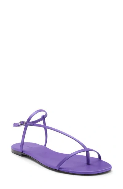 Reformation Pina Flat Sandal In Purple