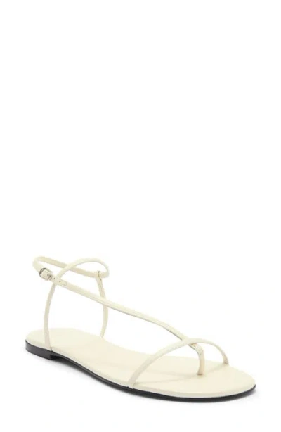 Reformation Pina Flat Sandal In White