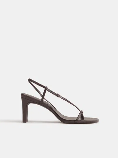 Reformation Pina Heeled Sandal Brown 10.5