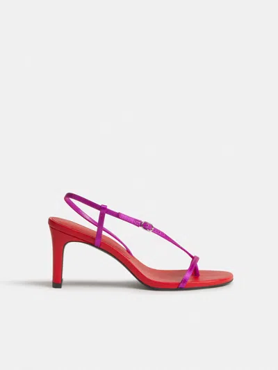 Reformation Pina Heeled Sandal Red 10.5