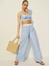 Reformation Pippa Two Piece In Sky Blue Stripe