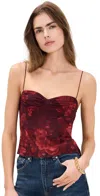 Reformation Pixie Top In Sanguine