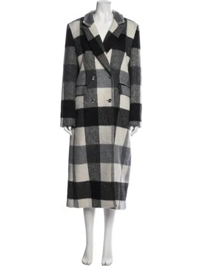 Pre-owned Reformation Plaid Print Coat W/ Tags In Multi