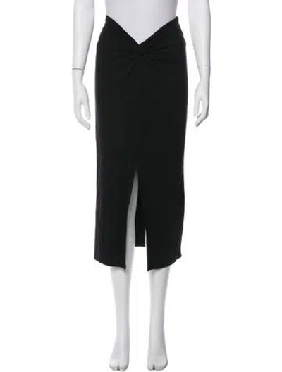 Pre-owned Reformation Pleated Accents Midi Length Skirt In Green