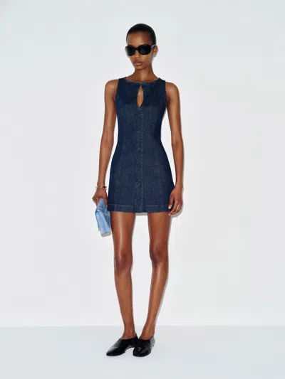 Reformation Pola Denim Mini Dress Blue 10
