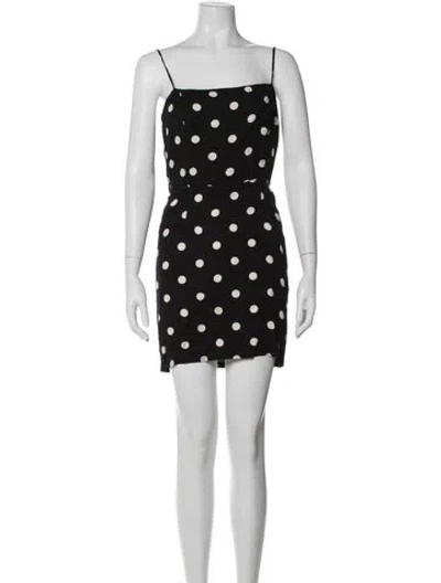 Pre-owned Reformation Polka Dot Print Mini Dress W/ Tags
