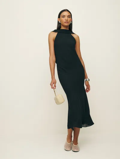 Reformation Portia Dress In Black