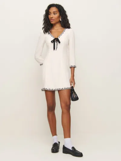 Reformation Posey Dress In Ivory
