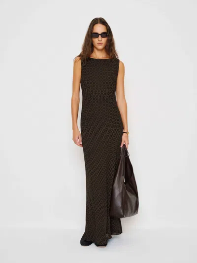 Reformation Prescott Dress In Black