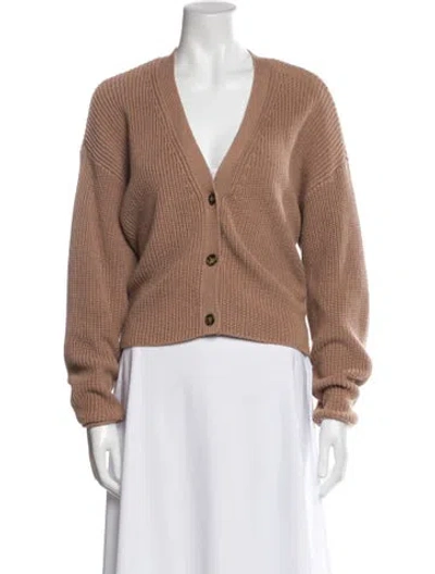 Pre-owned Reformation Printed Jacket In Brown