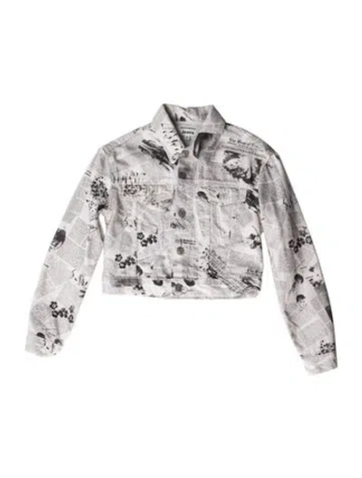 Pre-owned Reformation Printed Jacket In Neutral