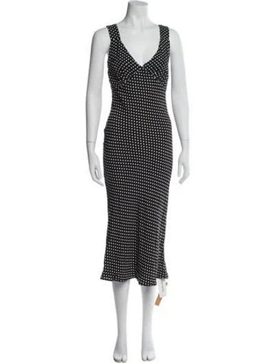 Pre-owned Reformation Printed Long Dress W/ Tags In Multi