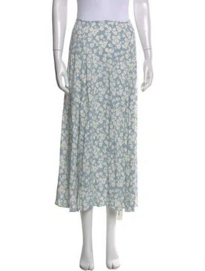 Pre-owned Reformation Printed Midi Length Skirt In Multi