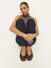 Reformation Prudence Ballet Flat In Leopard Haircalf