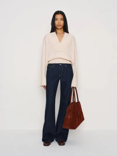 Reformation Pull En Cachemire Easton Ivoire L In White