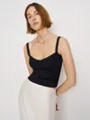 Reformation Pull Sans Manches Waverly In Black