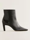 Reformation Rae Ankle Boot In Black Leather