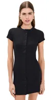 Reformation Raelynn Knit Dress Black In Black