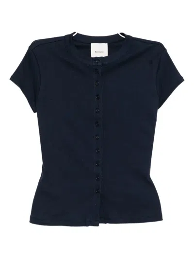 Reformation Raelynn Knit Top In Blue