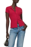 Reformation Raelynn Knit Top In Lipstick