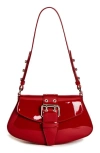 Reformation Rafaella Shoulder Bag In Lipstick Patent