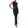 Reformation Raine Sleeveless Rib Body-con Dress In Black